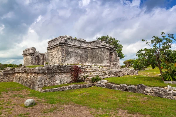 Археологические Руины Тулума Мексике — стоковое фото