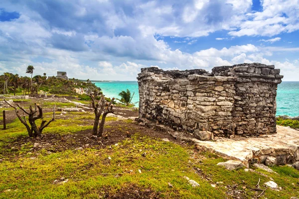 Arkeologiska Ruinerna Tulum Mexiko — Stockfoto