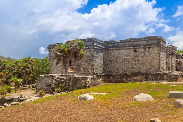Rovine Archeologiche Tulum Messico — Foto Stock