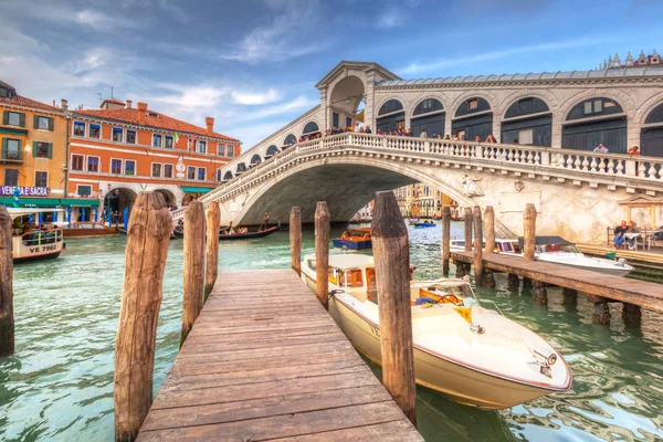 Venice Italy October 2019 Amazing Architecture Ponte Rialto Bridge Grand — Stock Photo, Image