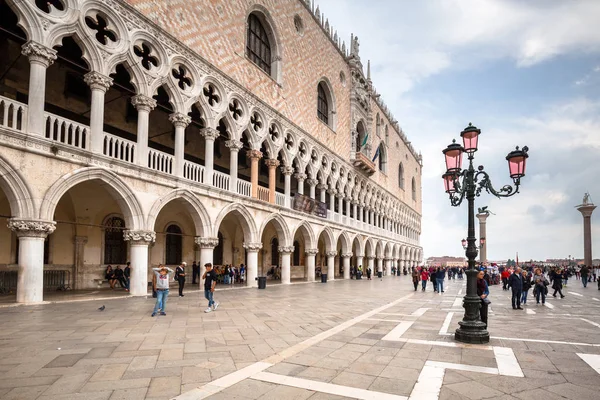 Venecia Italia Octubre 2019 Increíble Arquitectura Del Palacio Ducal Plaza —  Fotos de Stock