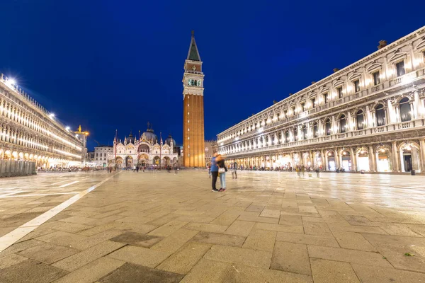 Plaza San Marco Plaza Con Basílica San Marcos Venecia Ciudad —  Fotos de Stock