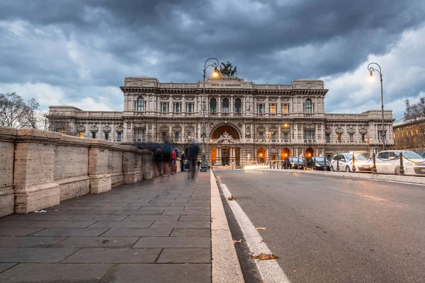 Рим Италия Января 2019 Года Архитектура Дворца Правосудия Моста Понте — стоковое фото