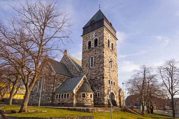 Stenen Architectuur Van Kerk Alesund Stad Noorwegen — Stockfoto