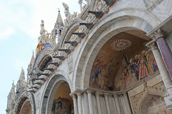 Geweldige Architectuur Van Basiliek Van San Marco Venetië Stad Italië — Stockfoto