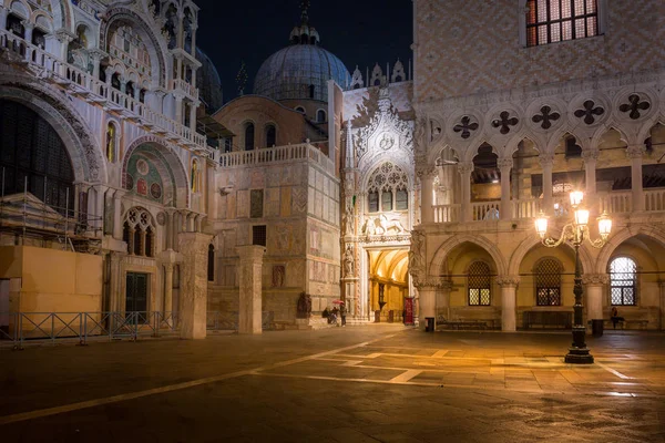 Niesamowita Architektura Pałacu Dożów Placu San Marco Wenecji Włochy — Zdjęcie stockowe