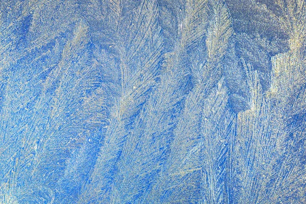 Frosty Natural Pattern Winter Window Stock Image