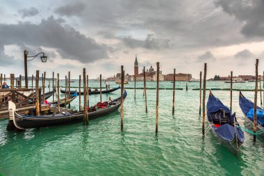 Venedik, İtalya - 24 Ekim 2019: Venedik San Giorgio Maggiore Kilisesi, İtalya