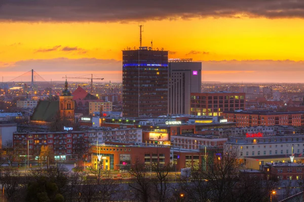 Gdansk Lengyelország December 2019 Cityscape Gdansk City Amazing Architecture Sunrise — Stock Fotó