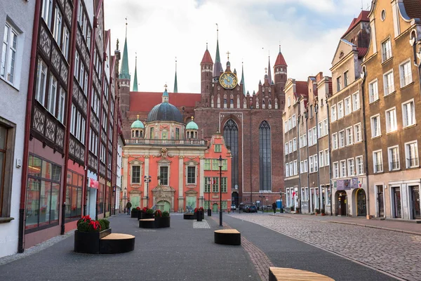 Gdansk Lengyelország December 2019 Gyönyörű Építészet Gdansk Város Lengyelországban Gdansk — Stock Fotó