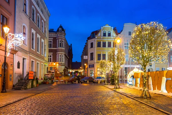 Grudziadz Polandia Desember 2019 Dekorasi Natal Yang Indah Pasar Squere — Stok Foto