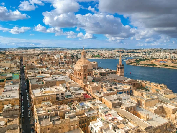 Malta Nın Başkenti Valletta Güzel Bir Mimari — Stok fotoğraf