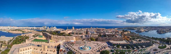 Панорама Валлетты Удивительной Архитектурой Столица Мальты — стоковое фото
