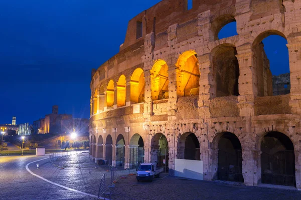 Colosseum Illuminated Night Rome Italy — Stock Photo, Image