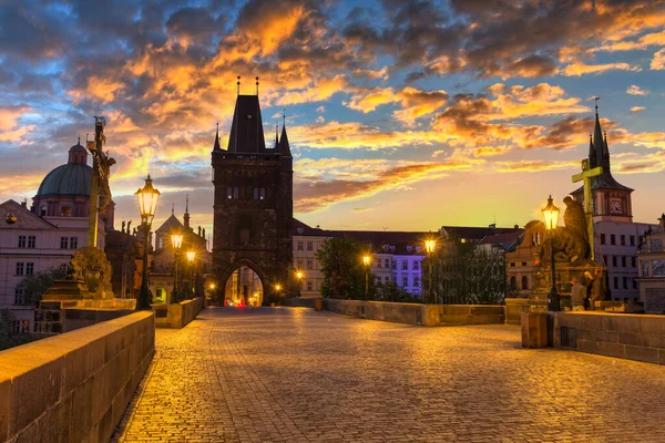 Karelsbrug Praag Tsjechische Republiek — Stockfoto