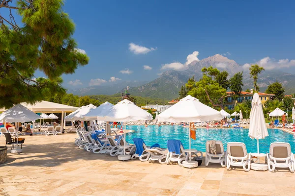 Tekirova Turkey September 2019 Beautiful Pool Area Phaselis Rose Hotel — Stock Photo, Image