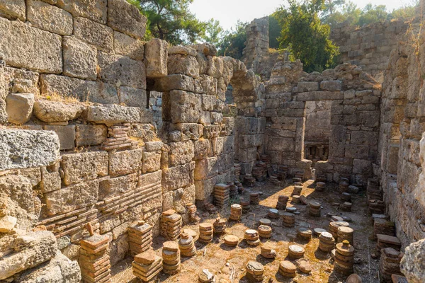 Ruinas Antigua Ciudad Phaselis Provincia Antalya Turquía —  Fotos de Stock