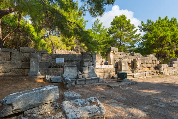 Ruinas Antigua Ciudad Phaselis Provincia Antalya Turquía — Foto de Stock