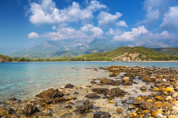 Hermosa Línea Costa Antigua Ciudad Phaselis Turquía —  Fotos de Stock