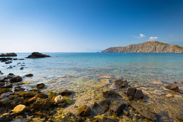 Antik Phaselis Şehrinde Güzel Costline Türkiye — Stok fotoğraf