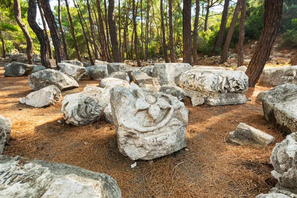 Ruinas Antigua Ciudad Phaselis Provincia Antalya Turquía —  Fotos de Stock