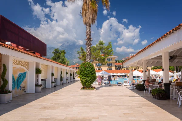 Tekirova Turchia Settembre 2019 Area Bar Piscine Dell Hotel Phaselis — Foto Stock