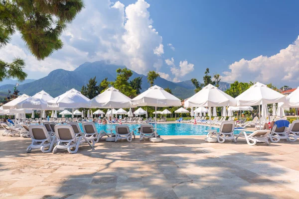 Tekirova Turquía Septiembre 2019 Hermosa Zona Piscina Del Hotel Phaselis — Foto de Stock