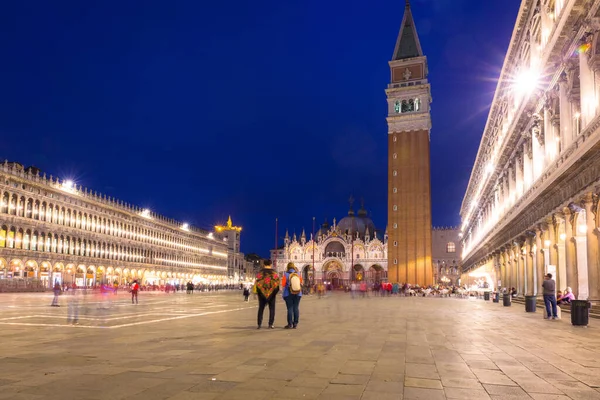 Πλατεία Piazza San Marco Βασιλική Του Αγίου Μάρκου Στην Πόλη — Φωτογραφία Αρχείου