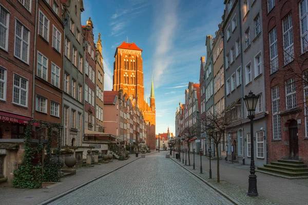 Gdansk Polen Maart 2020 Niemand Straat Oude Stad Van Gdansk — Stockfoto