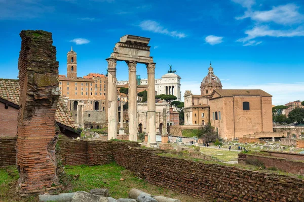 Αρχιτεκτονικής Από Ρωμαϊκή Αγορά Ρώμη Ιταλία — Φωτογραφία Αρχείου