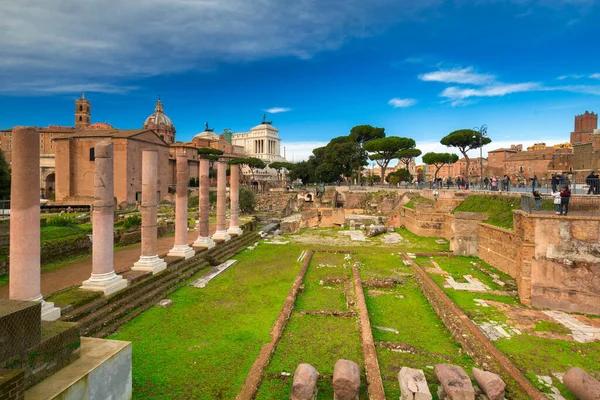 Építészet Forum Romanum Róma Olaszország — Stock Fotó