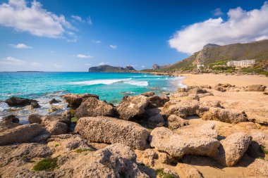 Girit, Yunanistan 'daki güzel Falassarna plajı