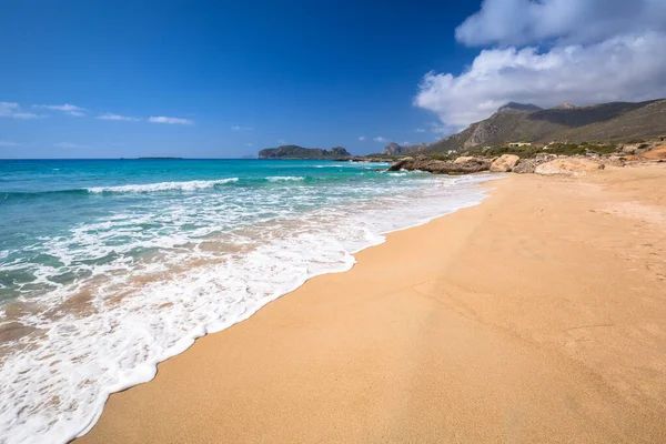 Schöner Strand Falassarna Auf Kreta Griechenland — Stockfoto