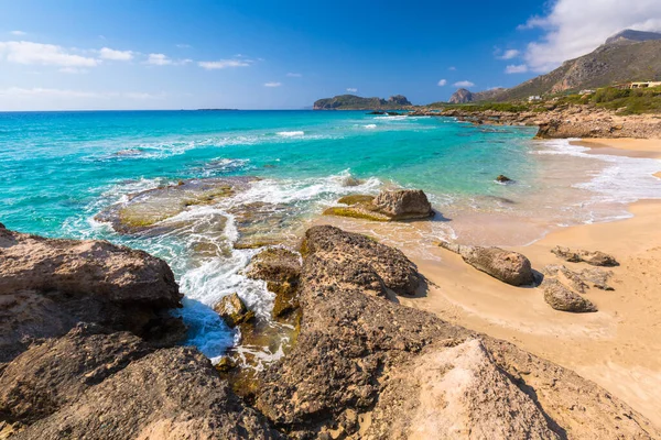 Schöner Strand Von Falassarna Auf Kreta Griechenland — Stockfoto