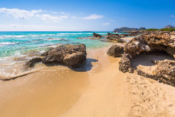 Όμορφη Παραλία Φαλάσαρνα Στην Κρήτη — Φωτογραφία Αρχείου