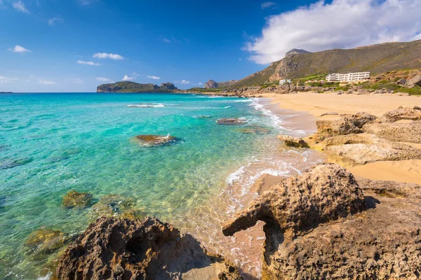 Schöner Strand Von Falassarna Auf Kreta Griechenland — Stockfoto