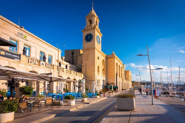 Birgu Malta Januar 2019 Schöne Architektur Des Yachthafens Von Birgu — Stockfoto