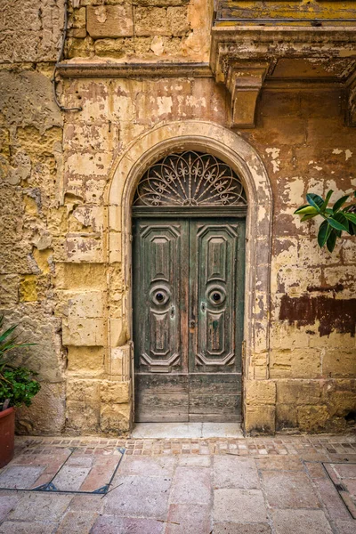 Smala Gator Och Arkitektur Gamla Stan Birgu Malta — Stockfoto