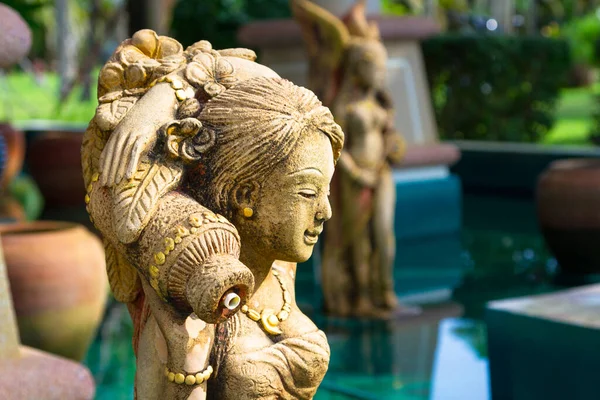 Koh Kho Khao Thailand November 2012 Traditional Thai Sculptures Pool — Stock Photo, Image