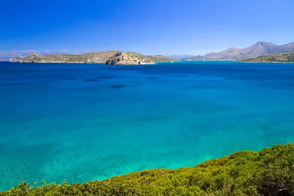 Türkisches Wasser Der Mirabello Bucht Der Küste Kretas Griechenland — Stockfoto