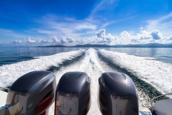 Fast Motorboat Trip Andaman Sea Thailand — Stock Photo, Image