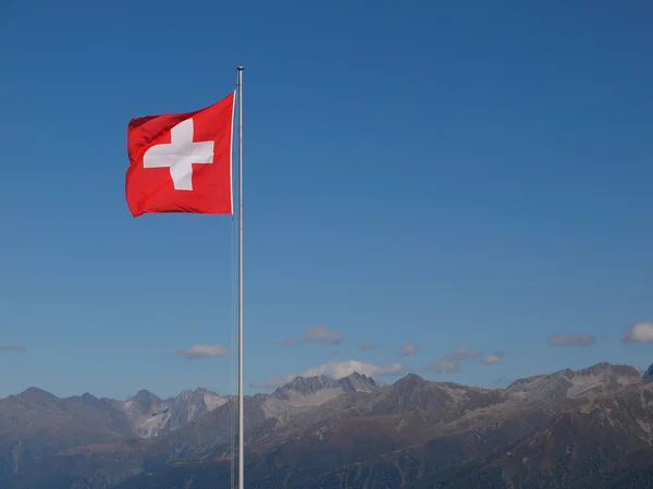 スイス連邦共和国の旗 ストック画像
