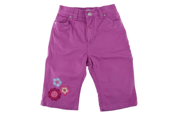 Cotton elegant children's trousers for summer — Stock Photo, Image