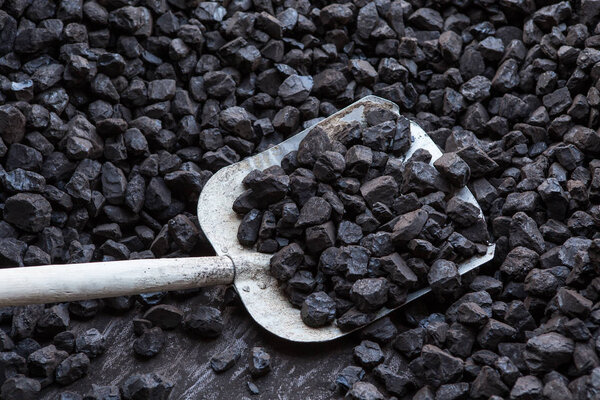 Shovel and coal  