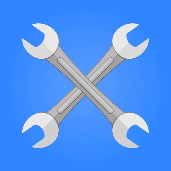 Schraubenschlüssel-Symbol. Vektorillustration — Stockvektor