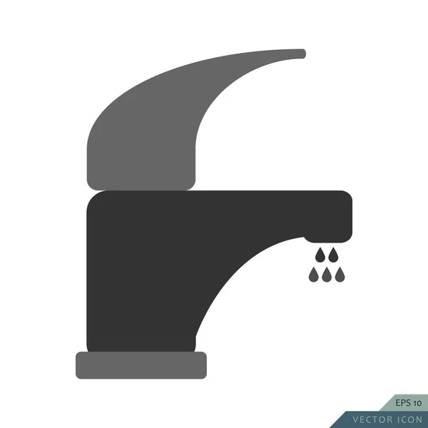 Значок вектора крана. Символ ванной . — стоковый вектор
