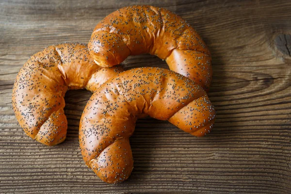 Fresh and tasty sweet rolls crescen — Stock Photo, Image