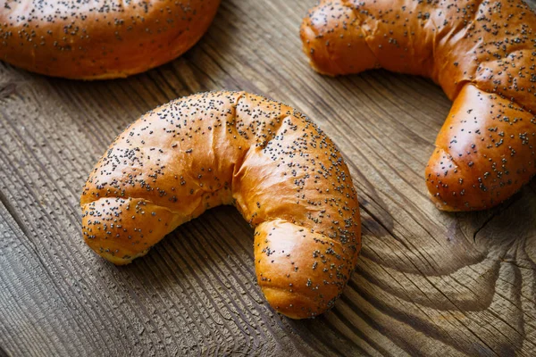 Fresh and tasty sweet rolls crescen — Stock Photo, Image