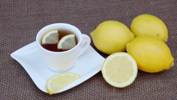 Tazza Limone — Video Stock