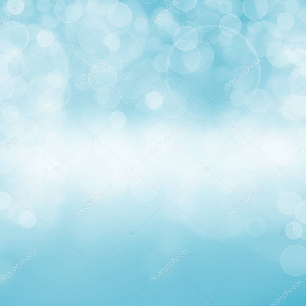 abstract  blue bokeh background 